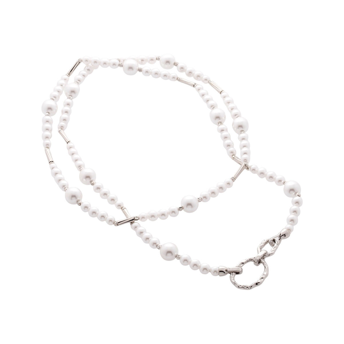 Collar Doble Largo Perla C2C image number null