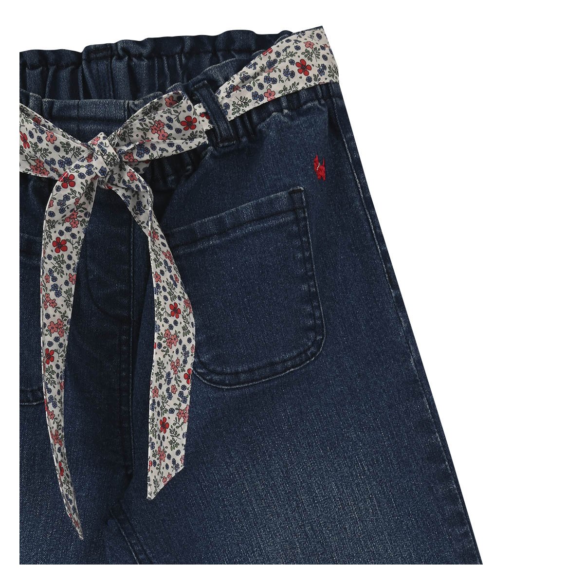 Jeans Bibi Cintur&oacute;n Floreado Ferrioni para Ni&ntilde;a image number null