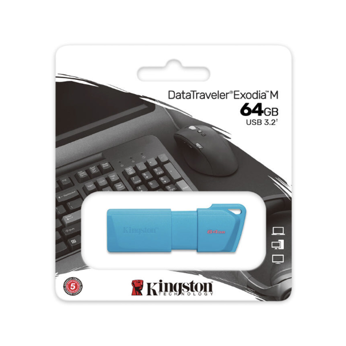 Memoria USB Kingston 3.2 Exodia Turquesa 64GB image number null