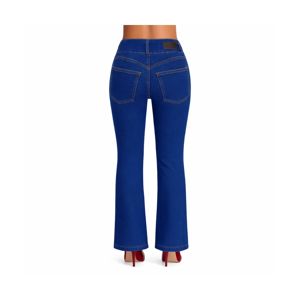 Jeans Pump Up Corte Campana Jeans Beronna Para Mujer image number null