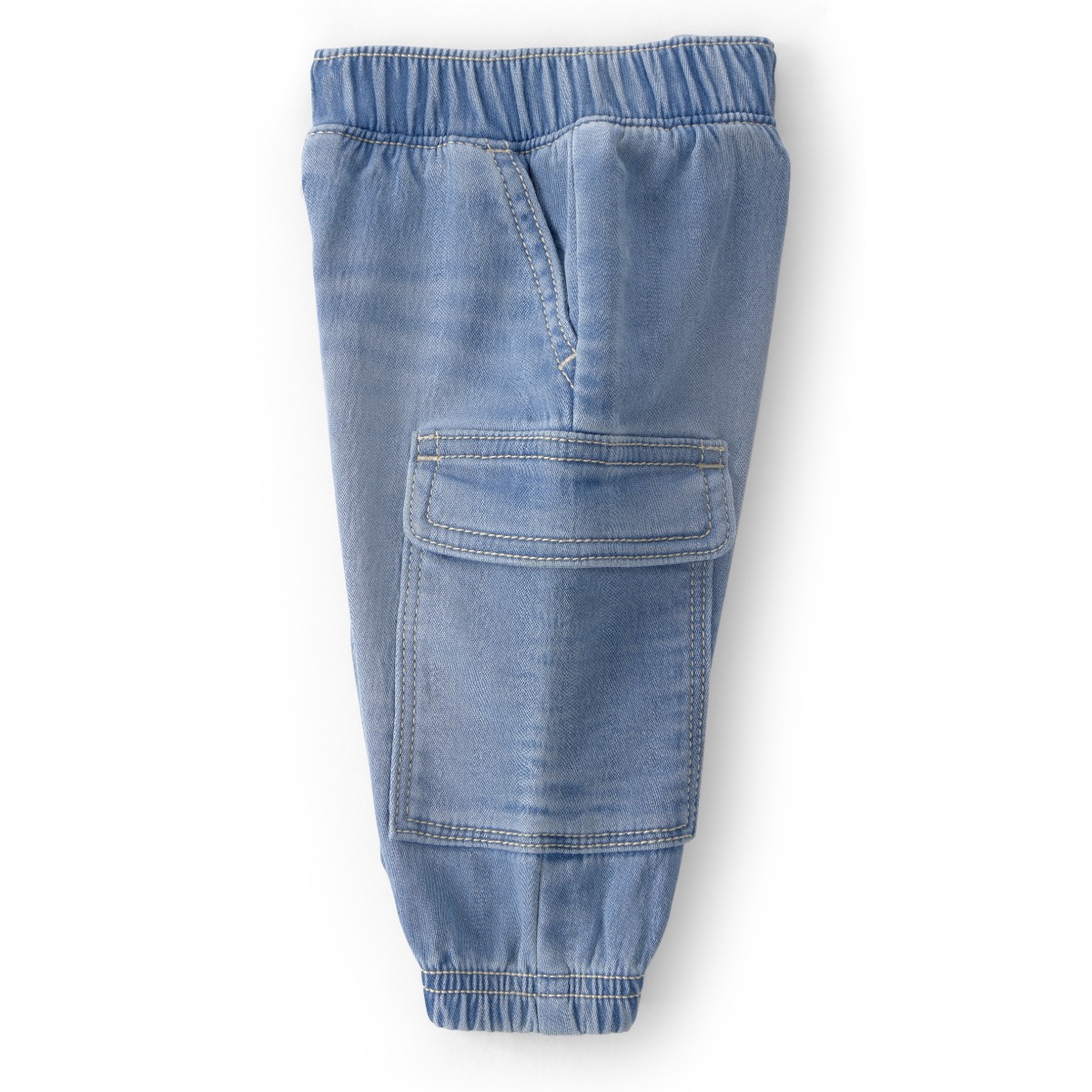 Pantal&oacute;n Cargo Tipo Jogger Oshkosh en Mezclilla Liso para Beb&eacute; Ni&ntilde;o image number null