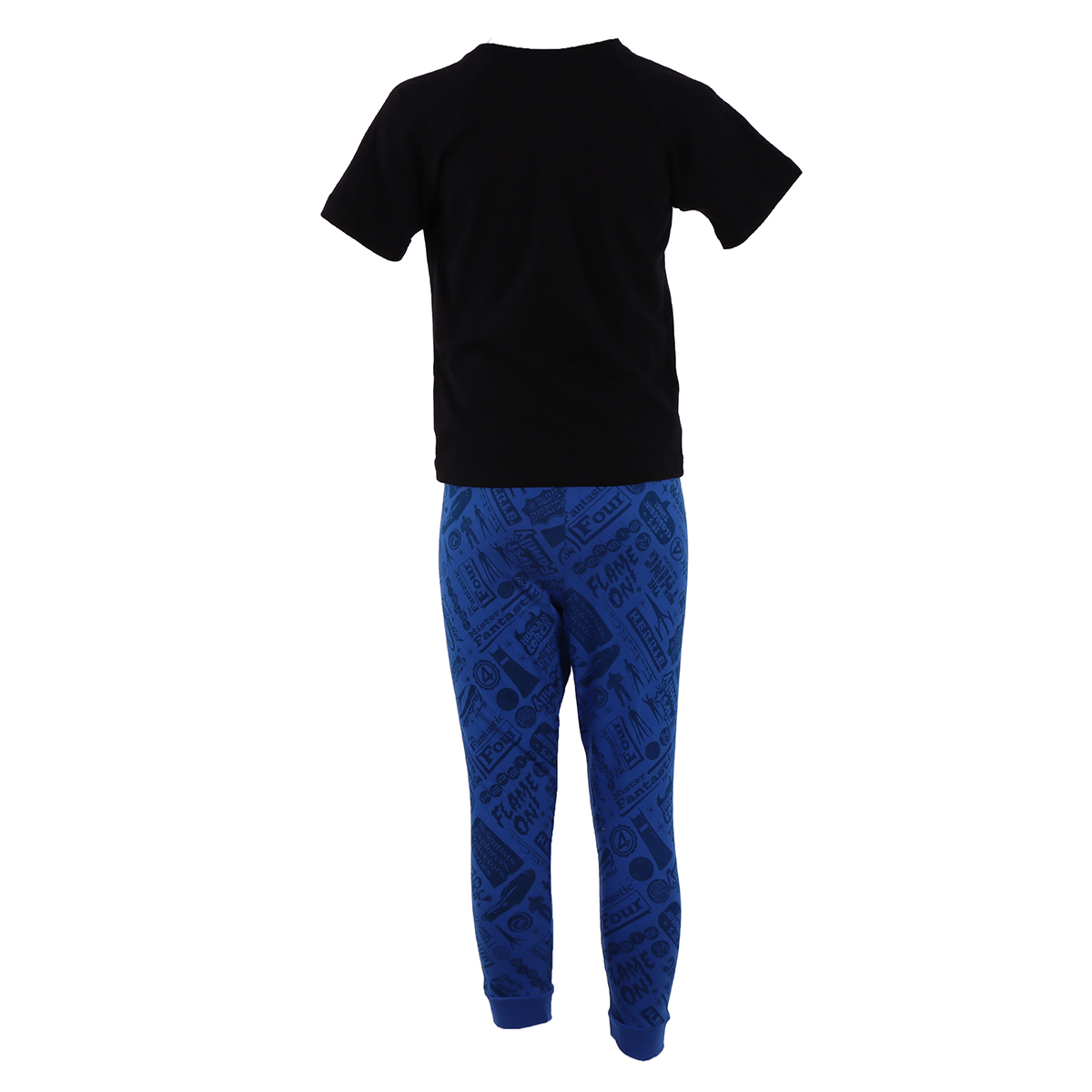 Pijama de Manga Corta Fantastic Four Negro y Gris Para Ni&ntilde;o image number null