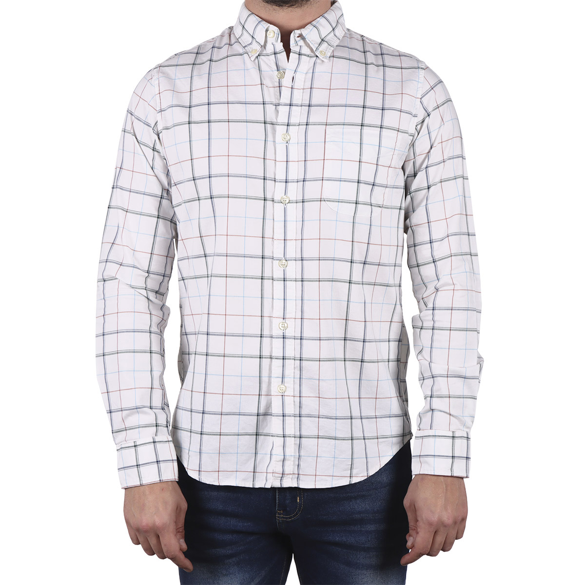 Camisa Algod&oacute;n L&iacute;neas Entrelazadas J. OPUS para Hombre image number null