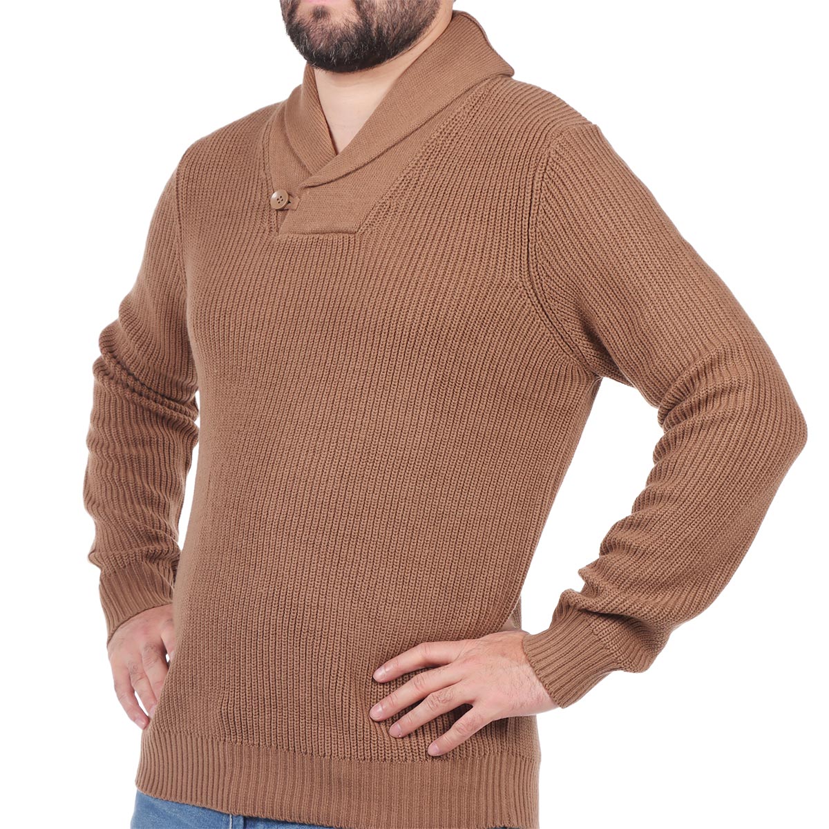 Su&eacute;ter Cuello Cruzado Tejido Casual OVS para Hombre image number null
