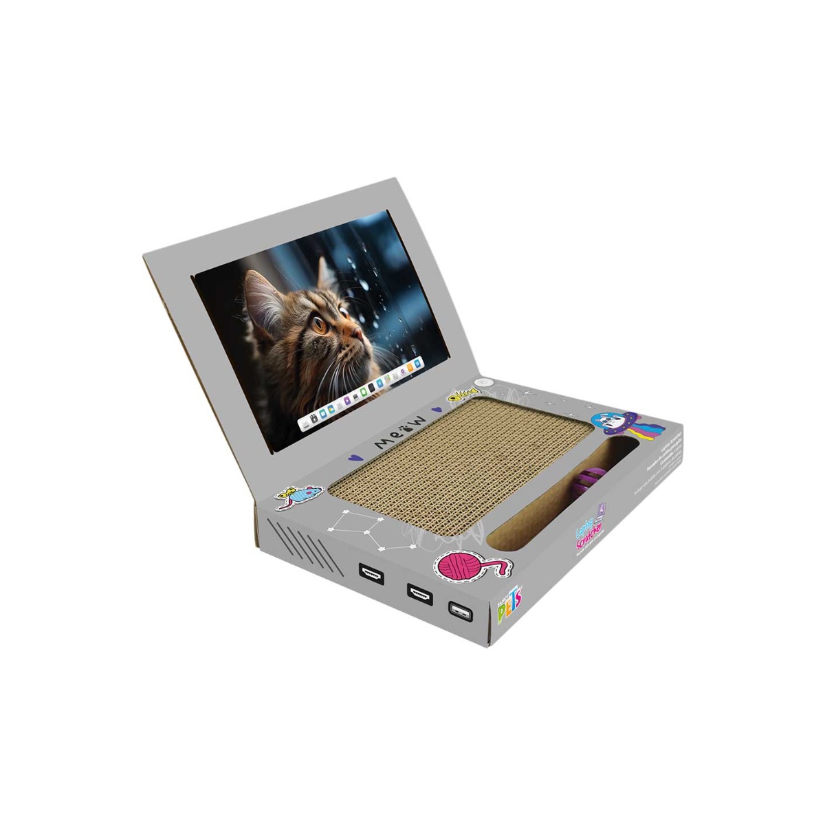 Rascador Con Juguete Laptop 33 Cm Fancy Pets image number null
