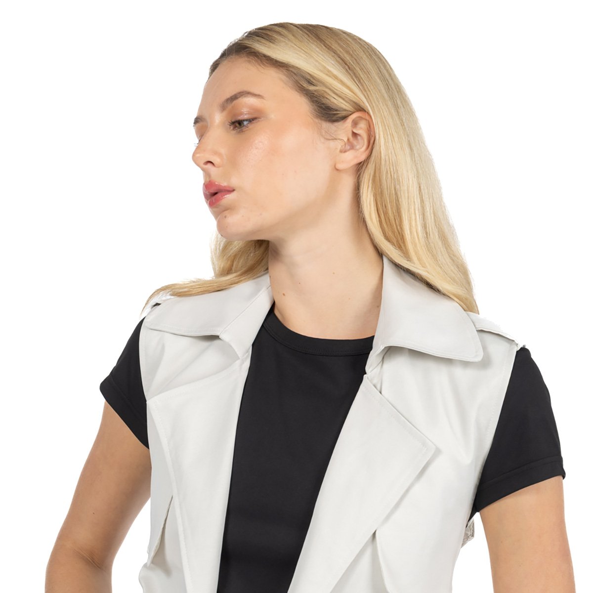 Chaleco Gabardina Cinta Forever 21 para Mujer Junior image number null