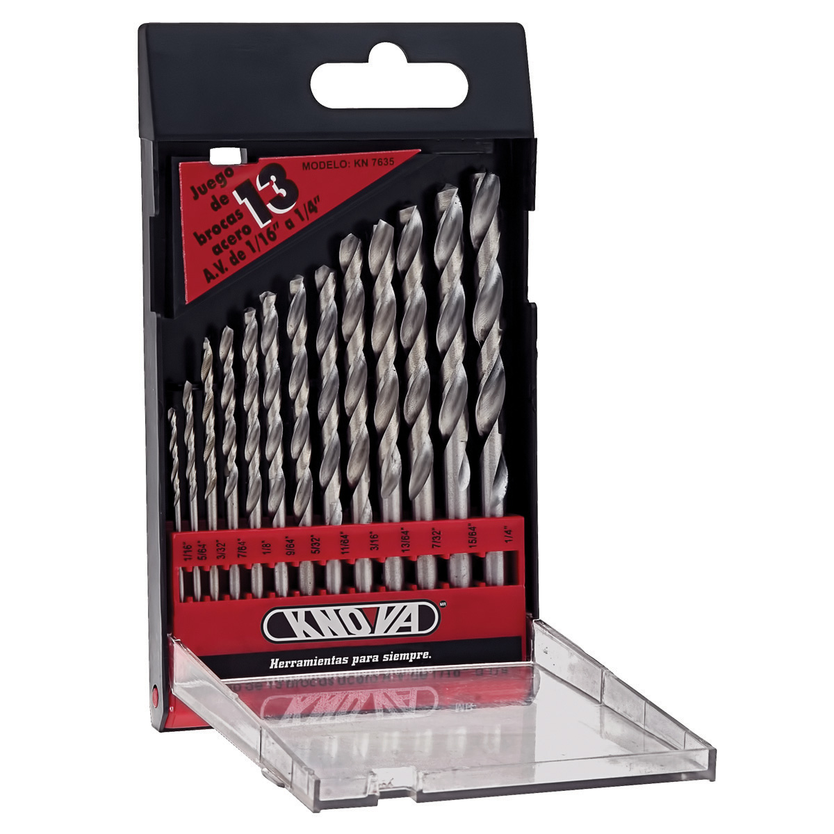 Juego de Brocas Alta Velocidad con 13 Piezas Kn 7635 Knova image number null