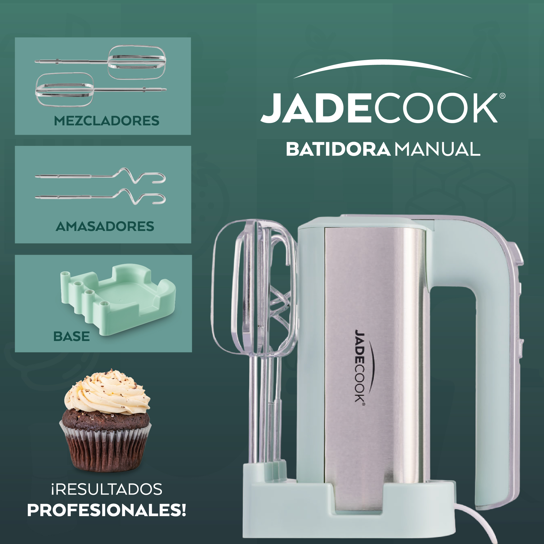 Batidora Manual 5 Vl Jade Cook image number null