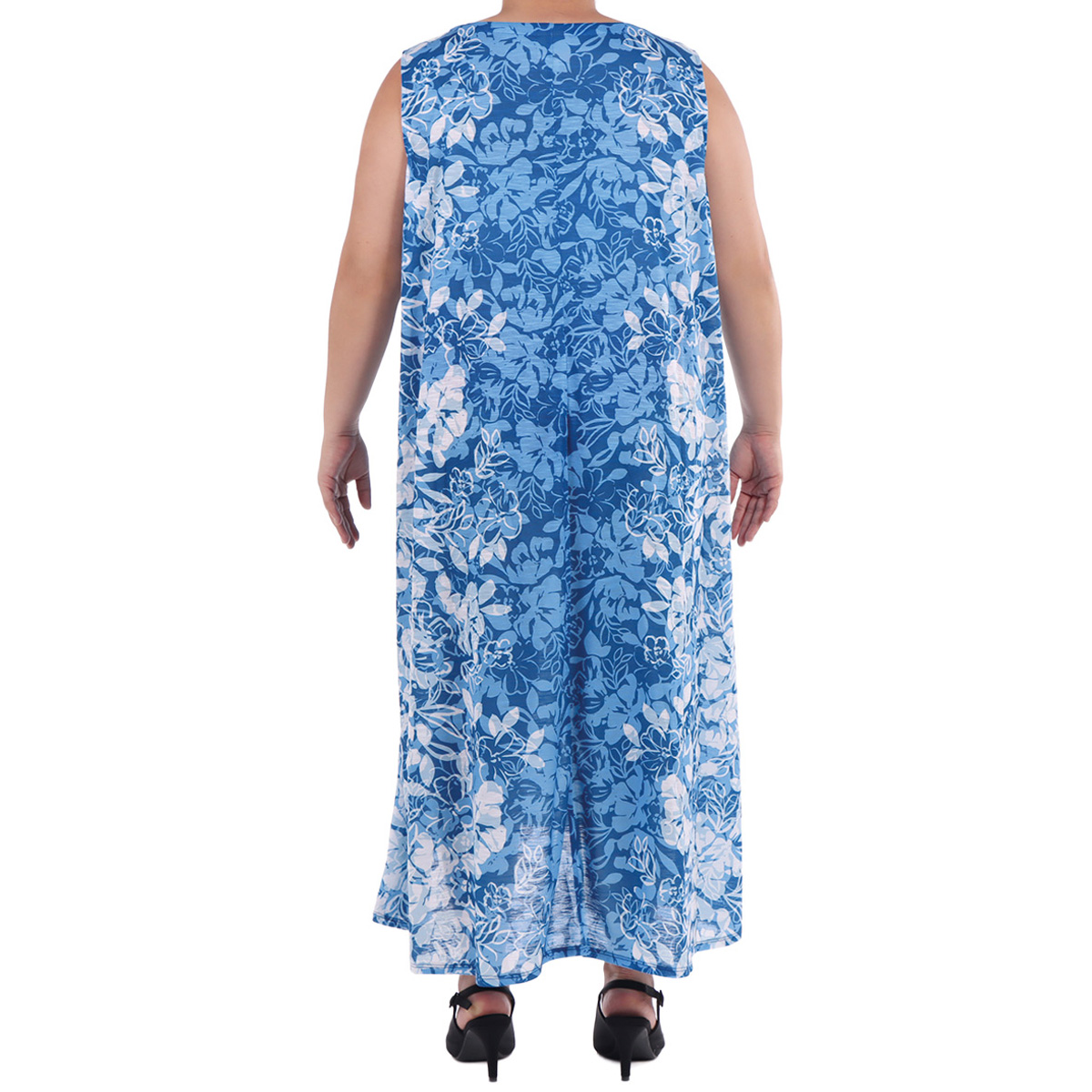 Vestido Asim&eacute;trico Estampado Flores Ruby Rd para Mujer Curvy image number null