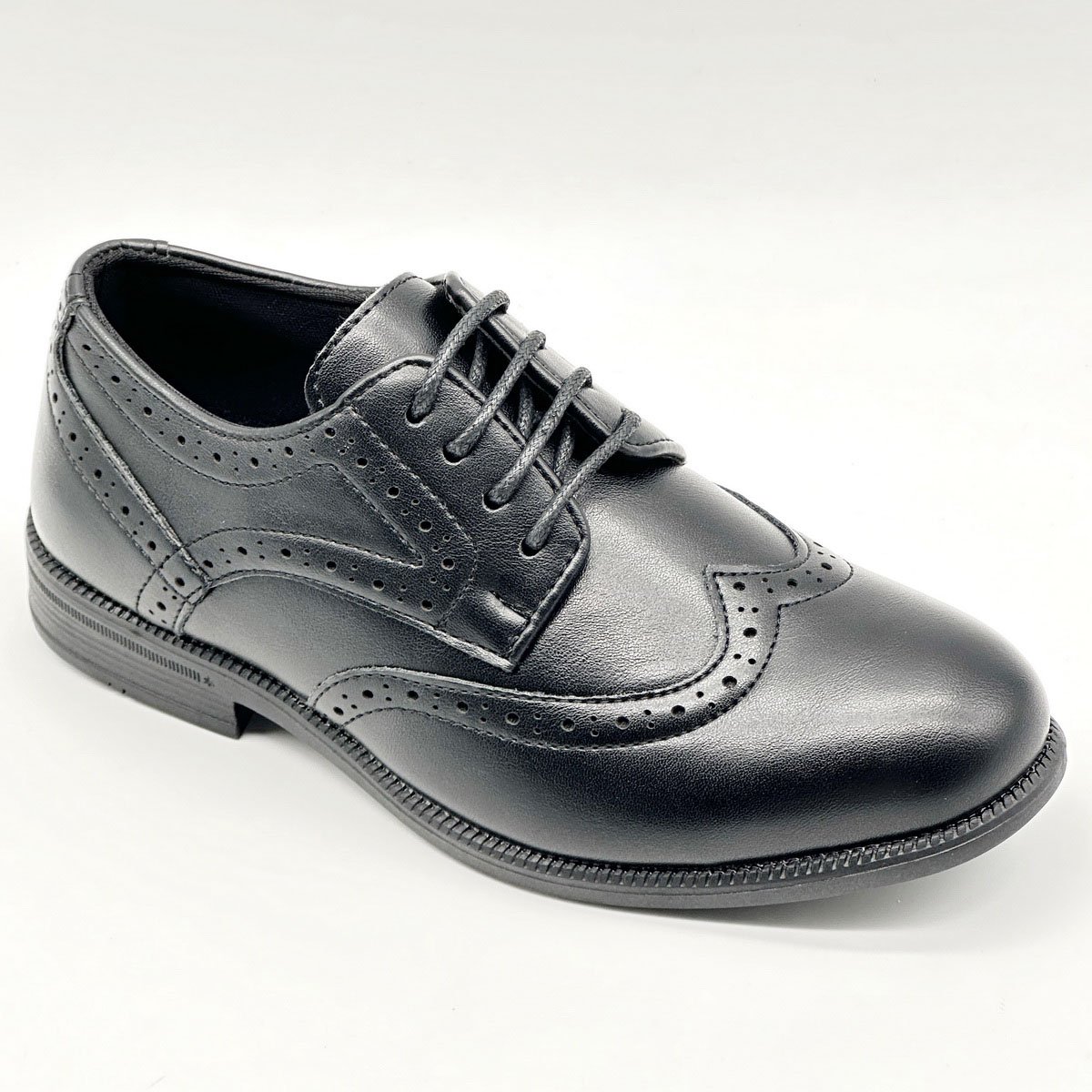 Zapato Oxford Brogue Minuttino Negro con Agujeta para Ni&ntilde;o image number null
