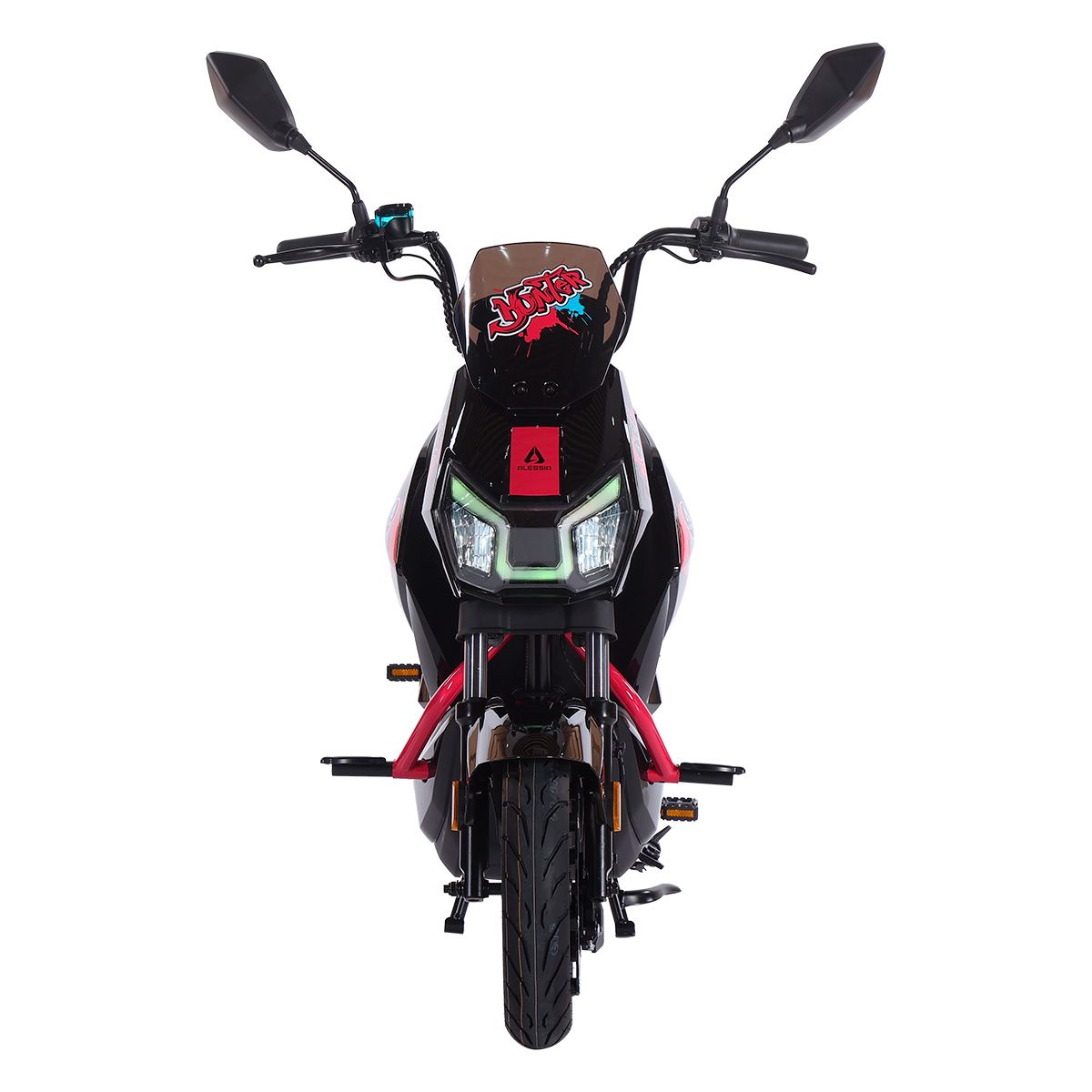 Motocicleta El&eacute;ctrica 800W Alessia Hunter Negro image number null