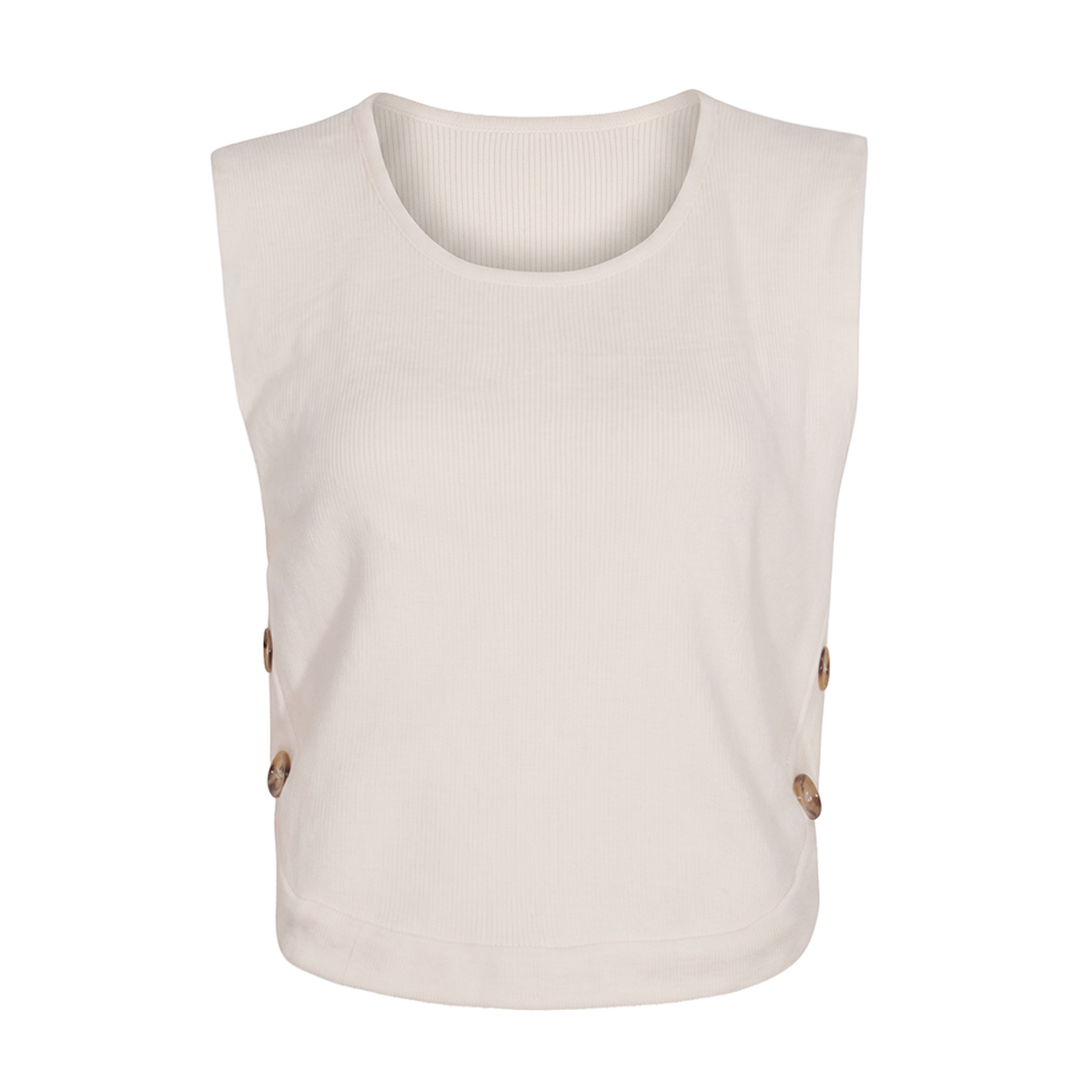 Chaleco Tejido De Punto Con Ruedo Mikerinos Para Mujer Petite image number null