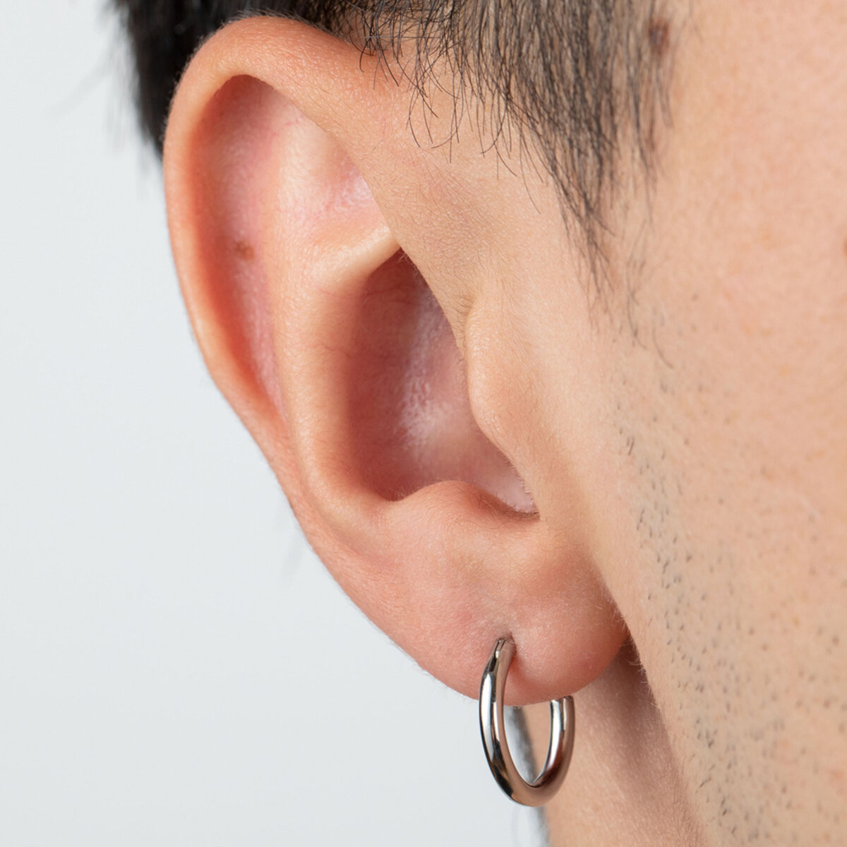 Aretes Acero Inoxidable Pulido Lotus Style para Hombre image number null