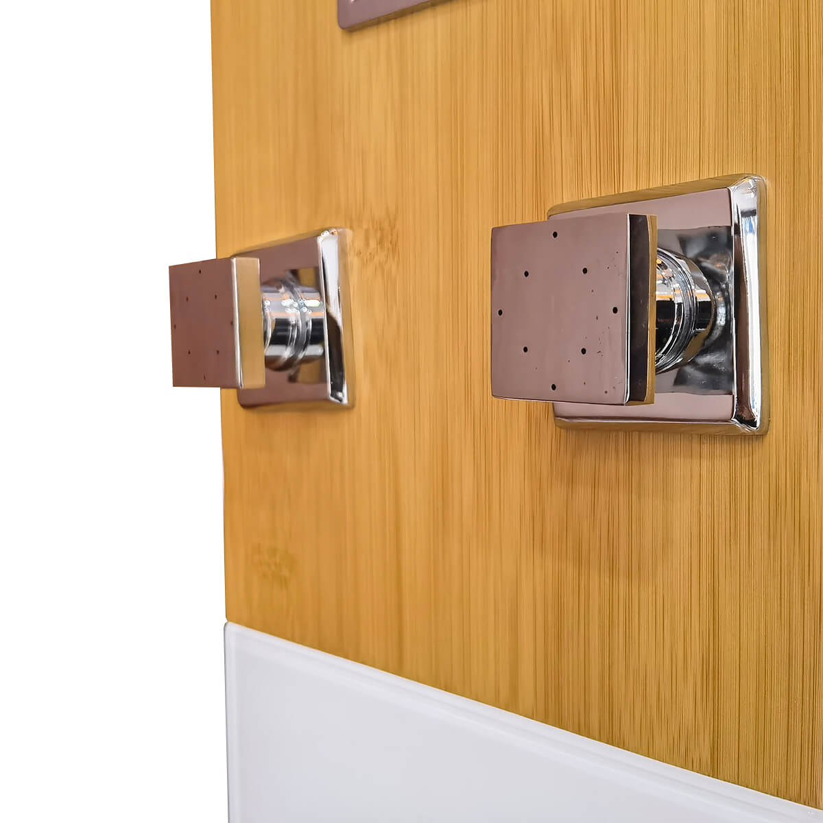 Regadera Tipo Panel Bamb&uacute; Term&oacute;metro Digital Regpb Mundo Lucido image number null