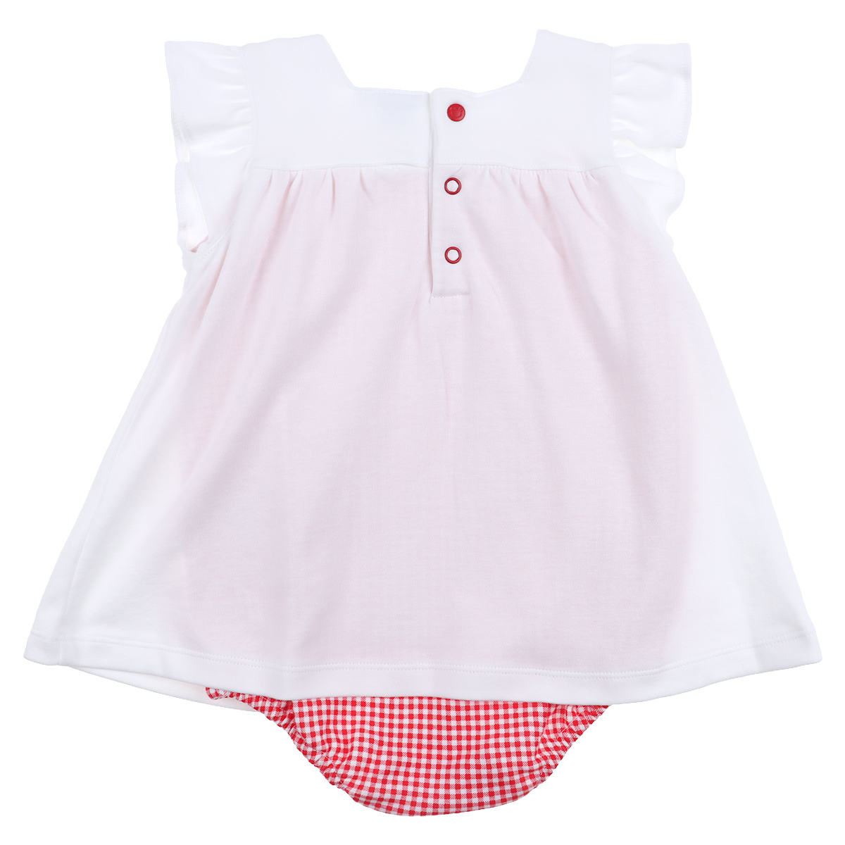 Vestido Cerezas Algod&oacute;n Bloomer Carosello Beb&eacute; Ni&ntilde;a image number null