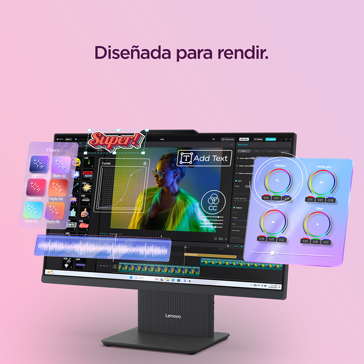 Desktop All In One Lenovo IdeaCentre 23.8 Intel Core i5-13420H / 8 n&uacute;cleos /16 GB RAM /512 GB SSD Windows 11 Home" image number null