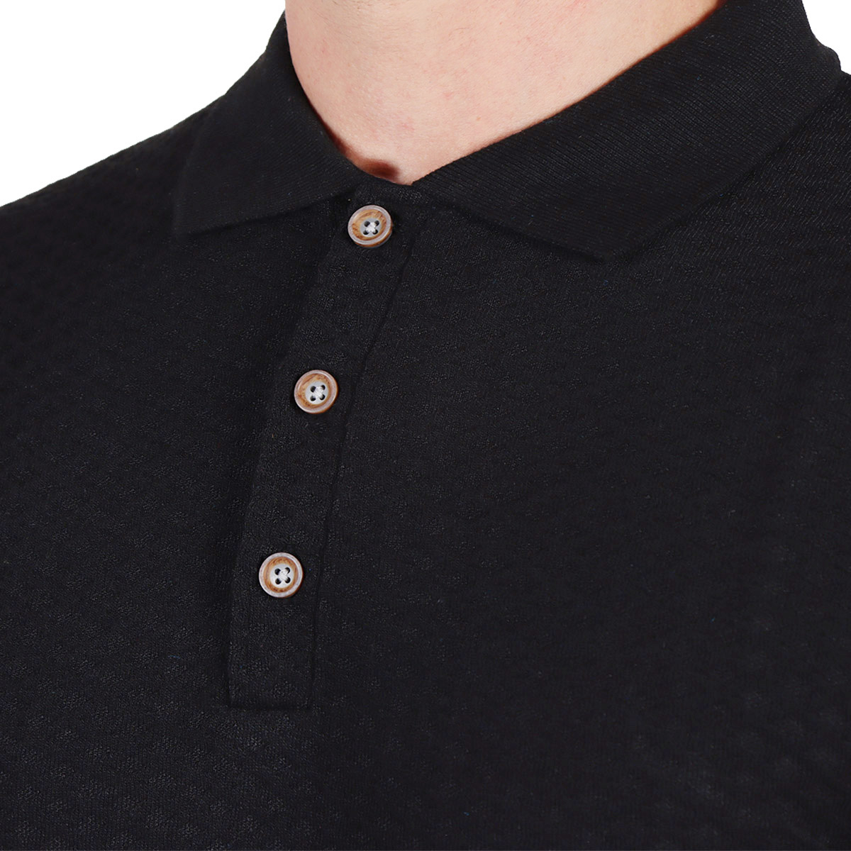 Playera Polo Manga Corta Texturizada Casual Yongster Hombre image number null