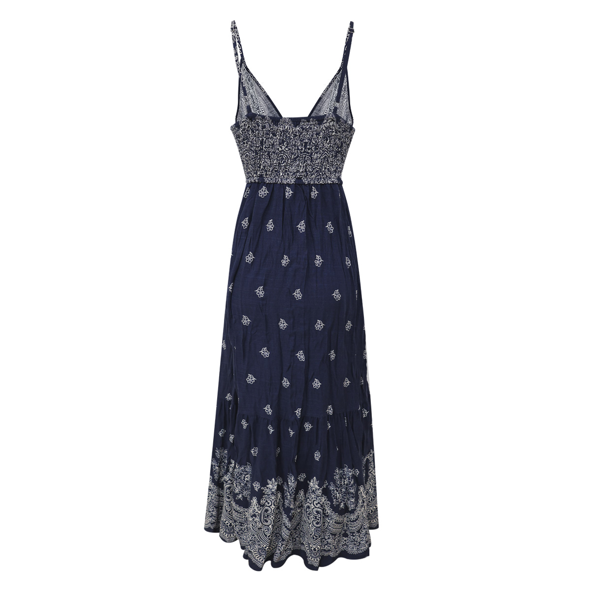 Vestido maxi bohemio en azul navy para Mujer Junior #4ME&4YOU image number null