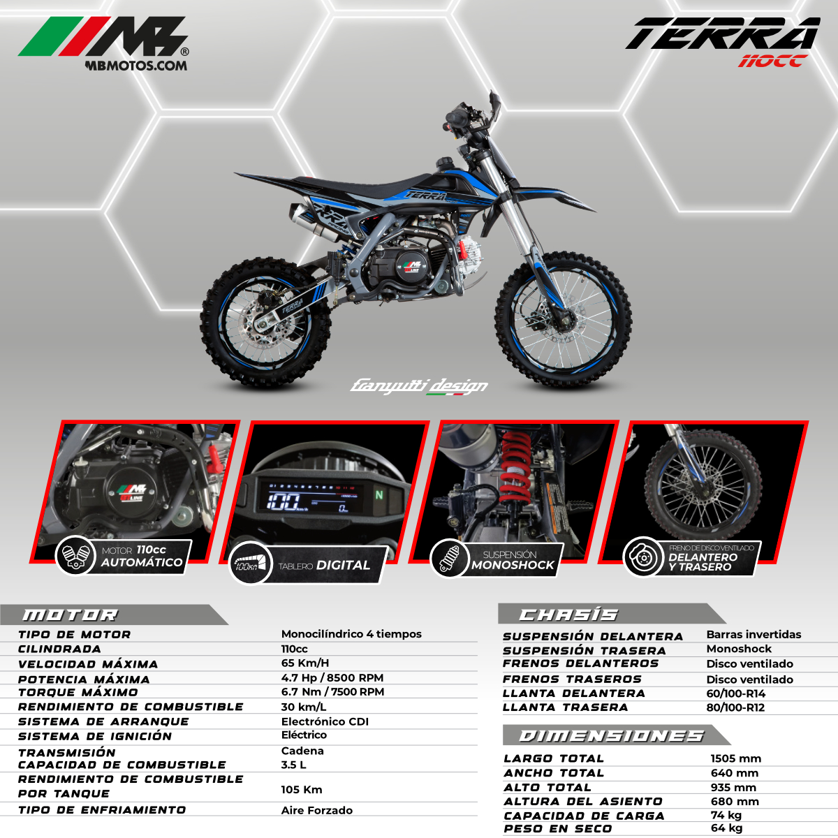 MB TERRA 110 GT LINE image number null