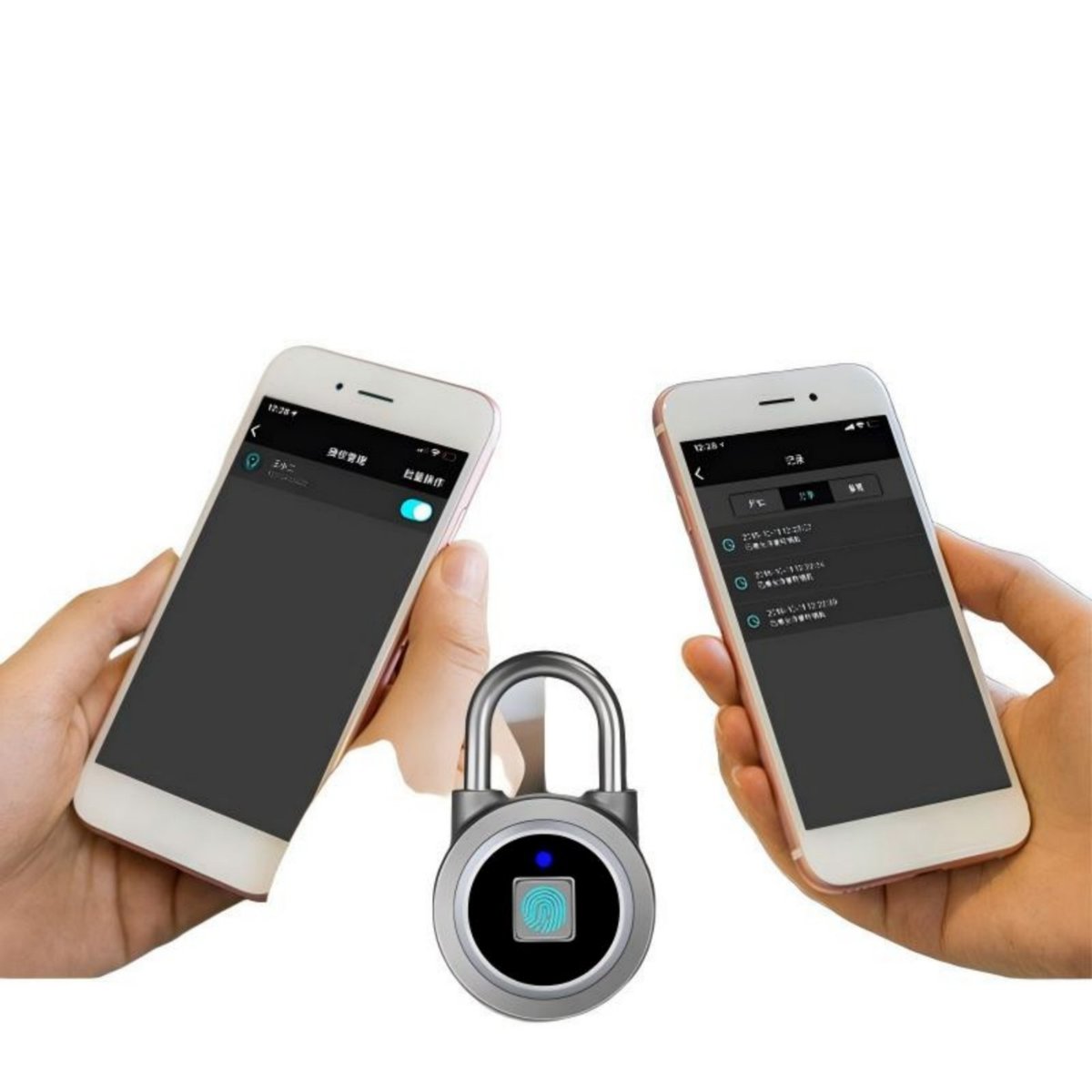 Candado Inteligente Recargable Bluetooth Huella Dactilar image number null