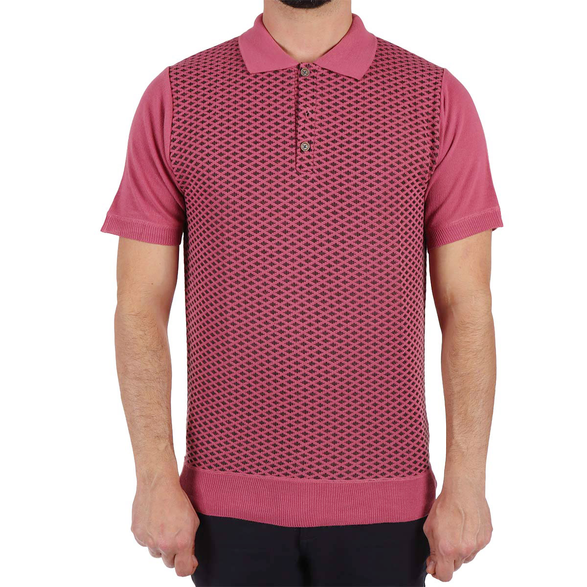 Playera Polo Manga Corta Texturizada Casual Yongster Hombre image number null