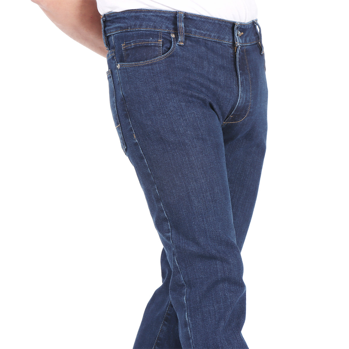 Jeans B&aacute;sicos Mezclilla Regular Carlo Corinto para Hombre image number null
