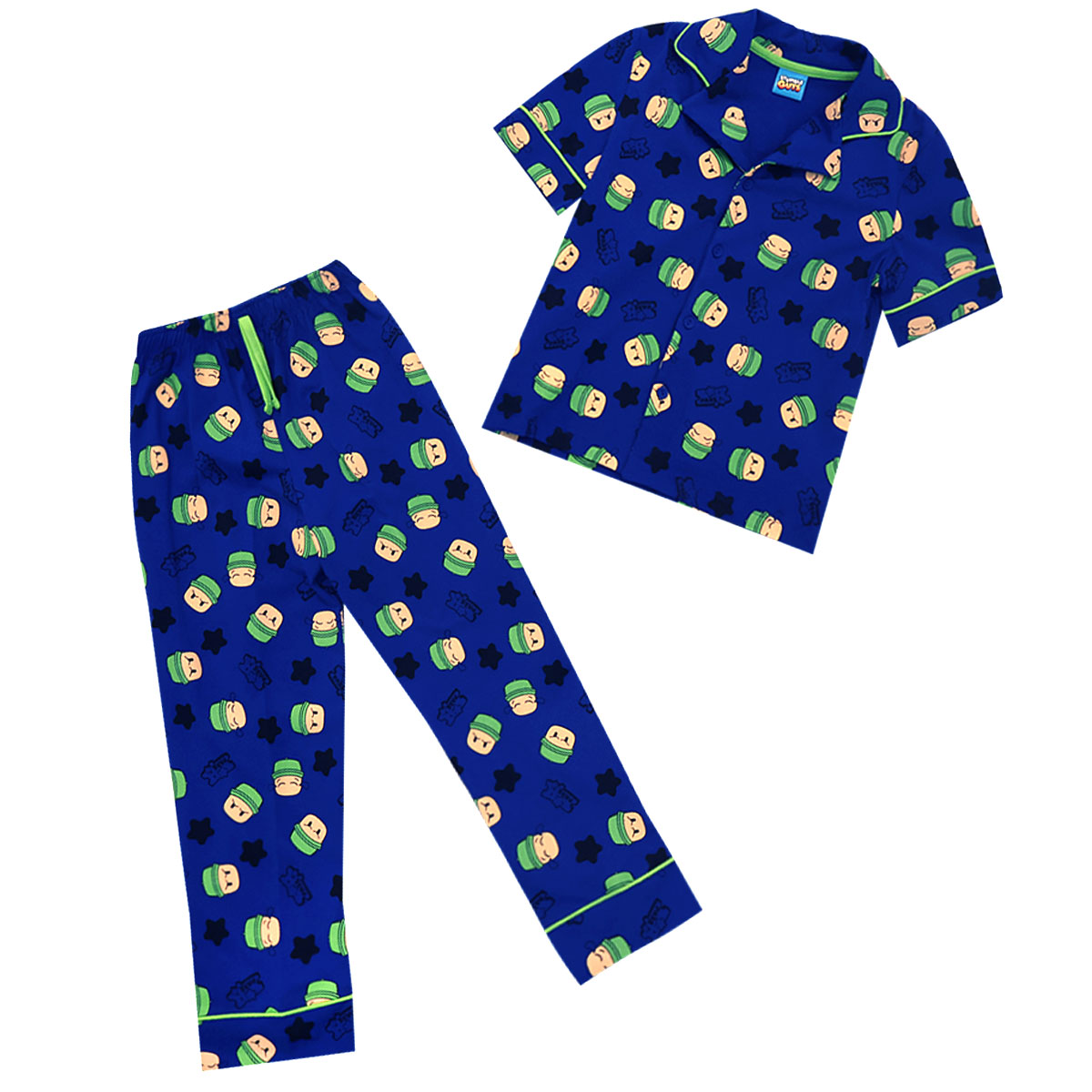 Pijama Azul Manga Corta Stumble Guys con Pantal&oacute;n para Ni&ntilde;o image number null