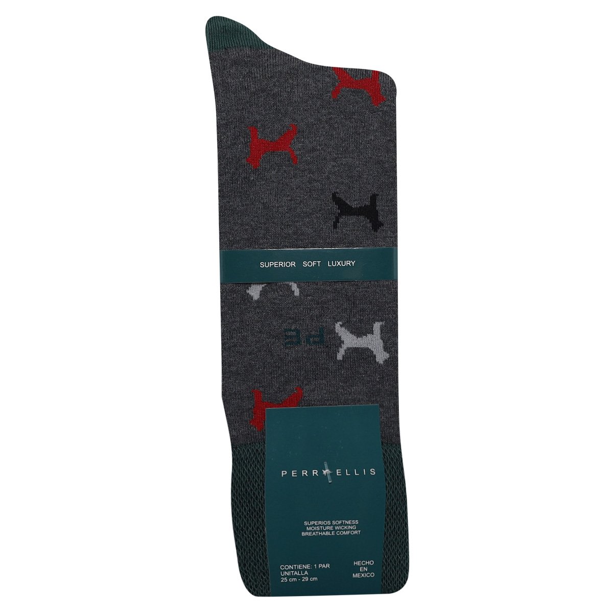 Calcet&iacute;n Dise&ntilde;o Perros Perry Ellis Algod&oacute;n Poliespun para Hombre image number null