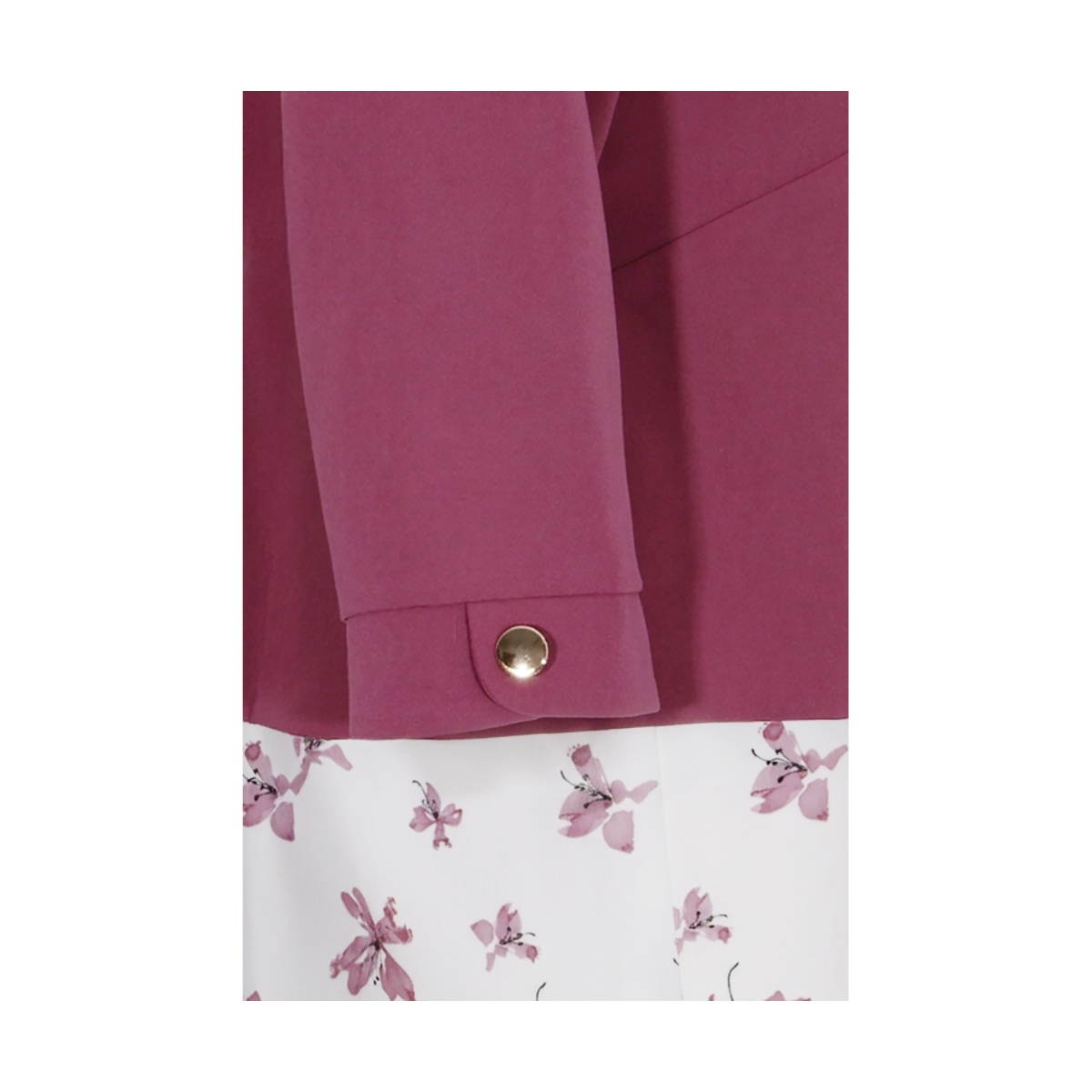 Conjunto Saco Liso Y Vestido Estampado Joces Para Mujer image number null