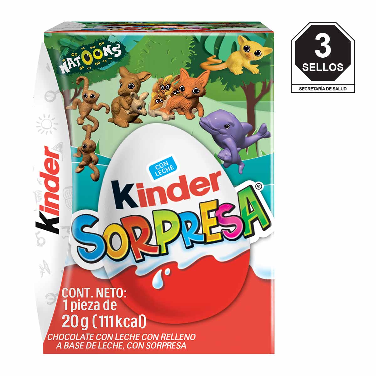 Huevito Kinder Sorpresa Natoons 20g image number null