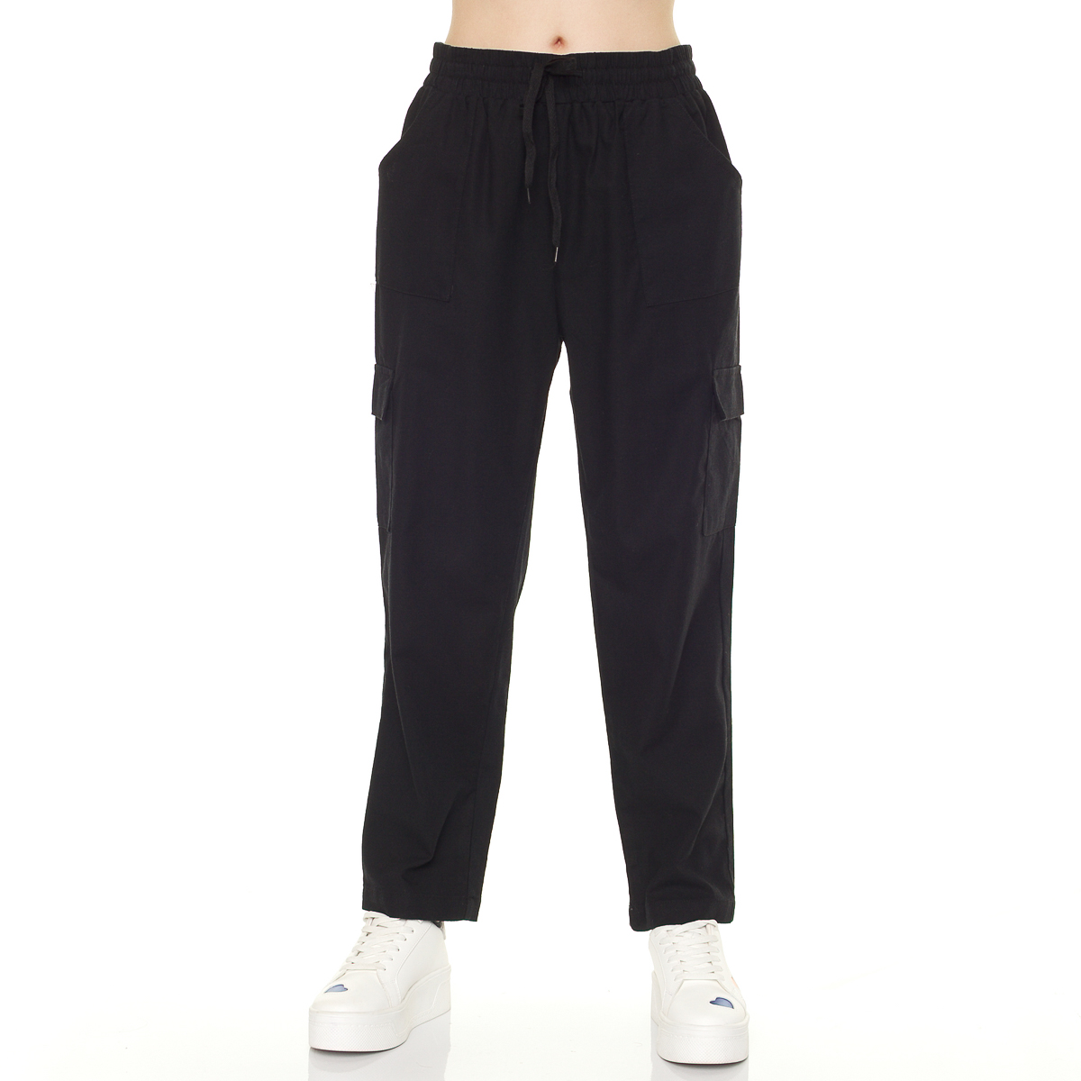 Pantal&oacute;n Cargo Con Jaretas Philosophy Jr Petite Para Mujer Petite image number null