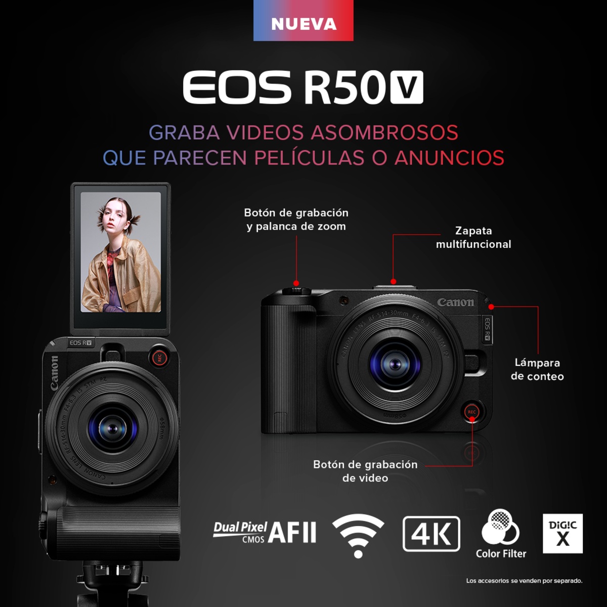C&aacute;mara Canon EOS R50 V image number null