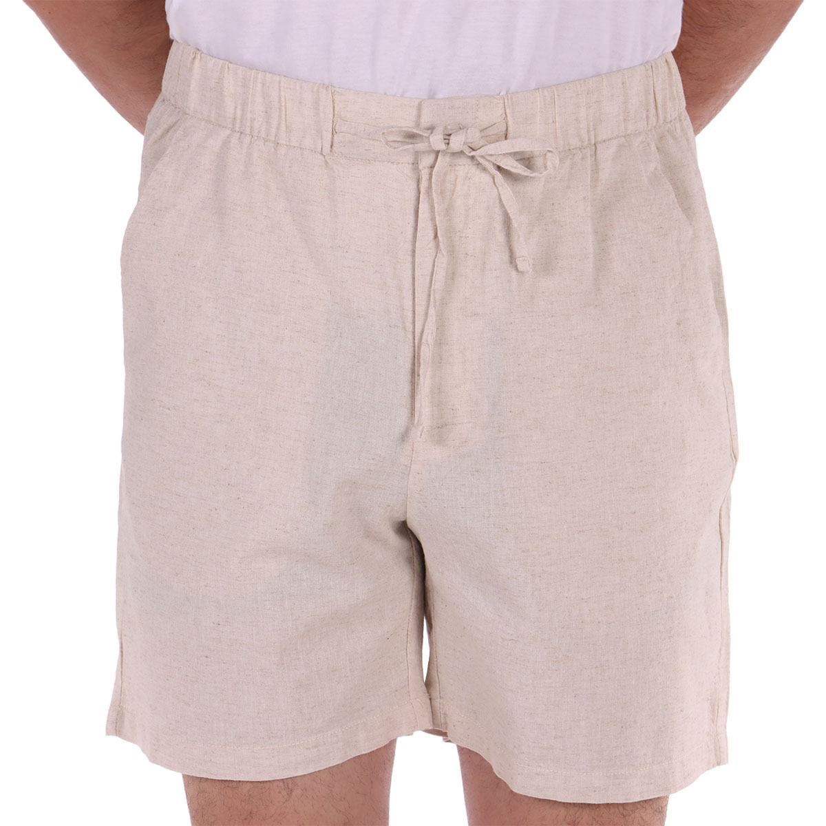 Bermuda Lino Cintura El&aacute;stica Fukka para Hombre image number null