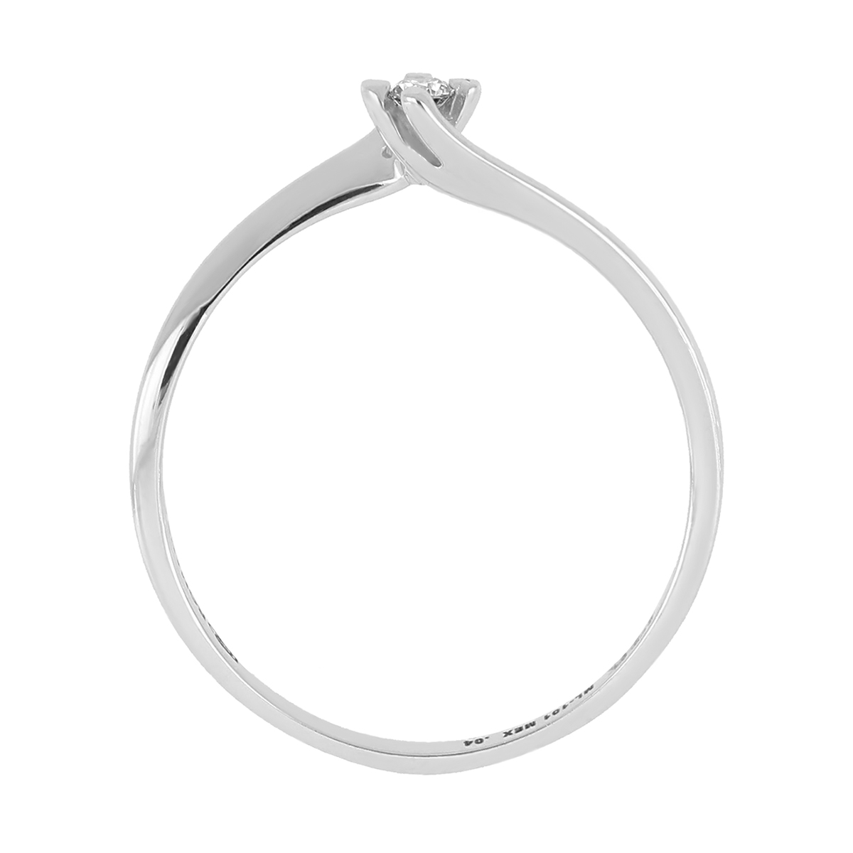 Solitario Oro 14K y 0.04 ct Diamante Romanza image number null