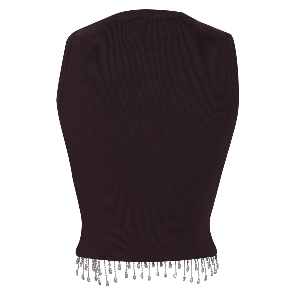 Blusa de punto con tiras de cristal para Mujer Petite JUST BY BASEL image number null