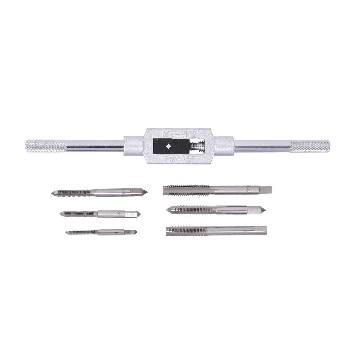 Juego de Machuelos Macho 7PC con Llave M&eacute;trico Tactix image number null