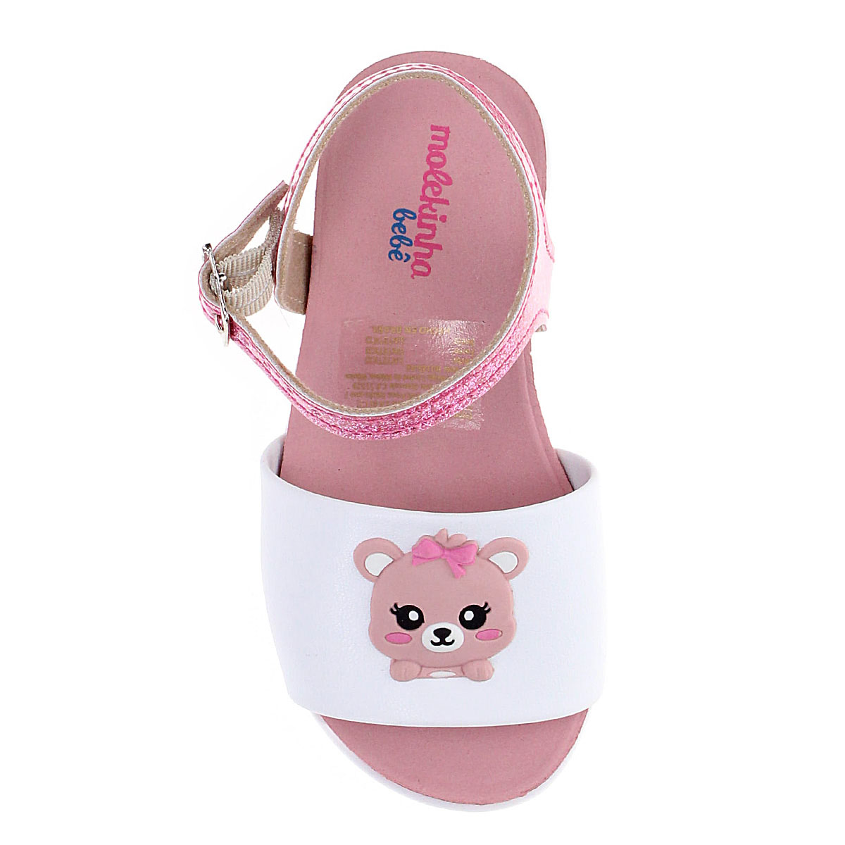 Sandalia Con Velcro 13-18 Blanco Molekinha image number null