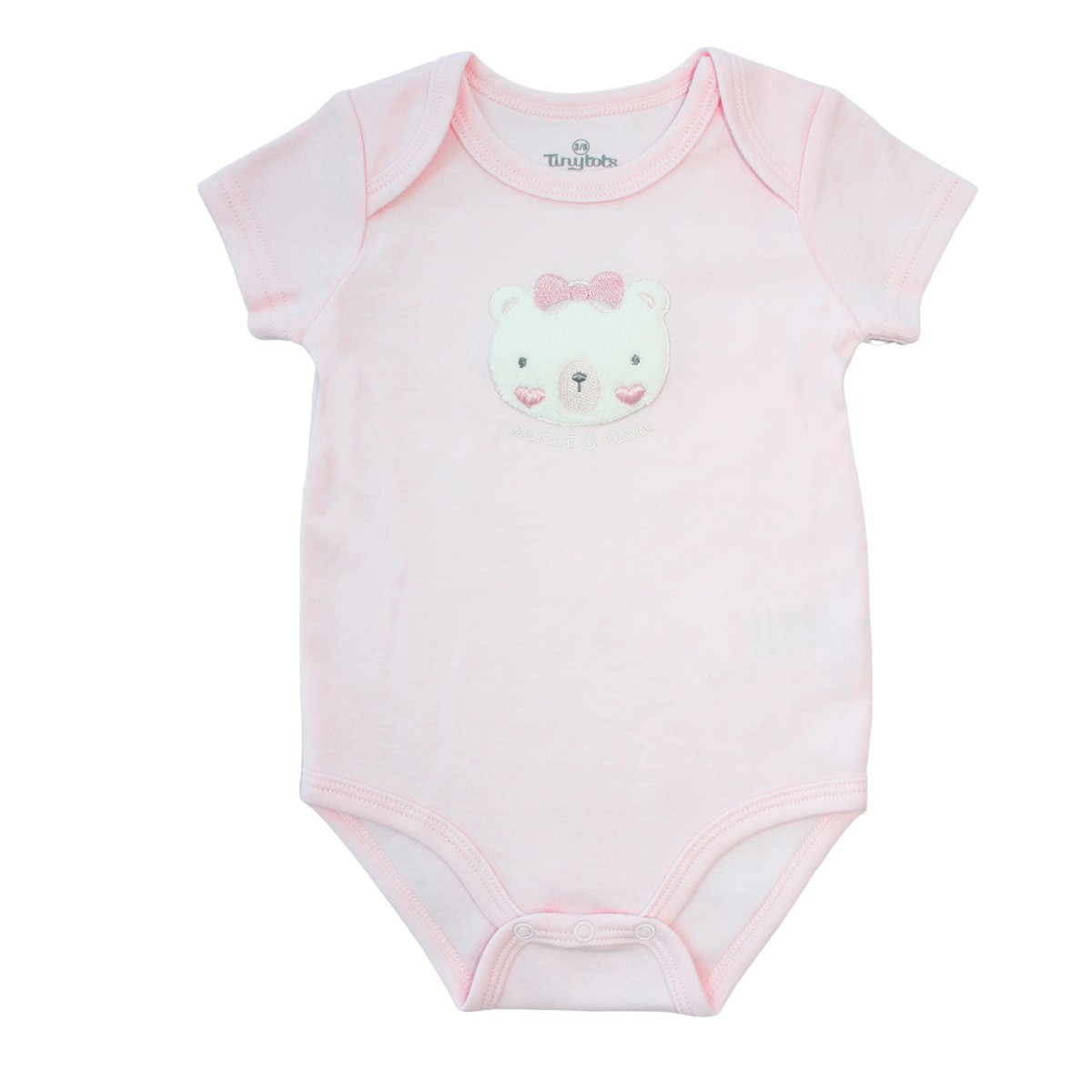 3 Pack Body Manga Corta Tiny Tots Beb&eacute; Ni&ntilde;a image number null