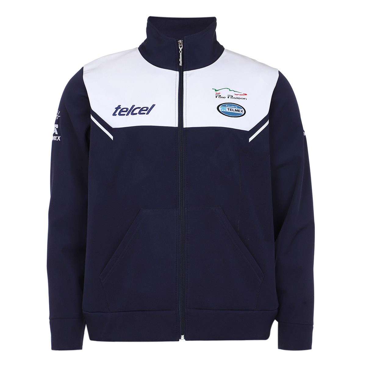 Chamarra Cuello Alto Dise&ntilde;o Escuder&iacute;a 26 Pole Position Azul Marino para Hombre image number null