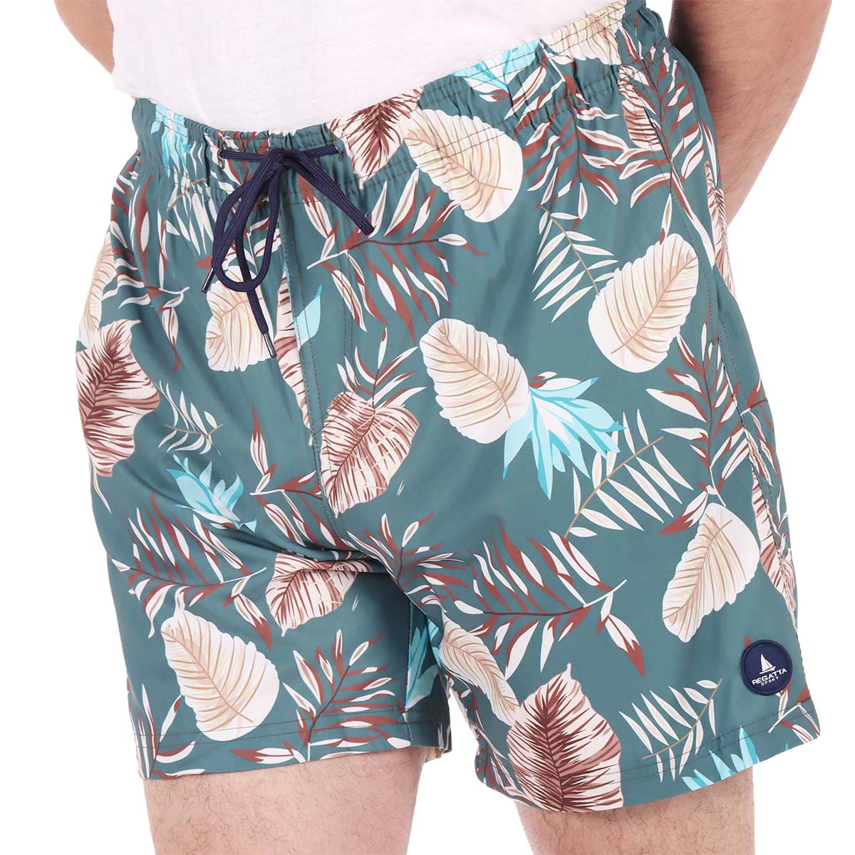 Traje de Ba&ntilde;o Estampado Tropical Regatta para Hombre image number null