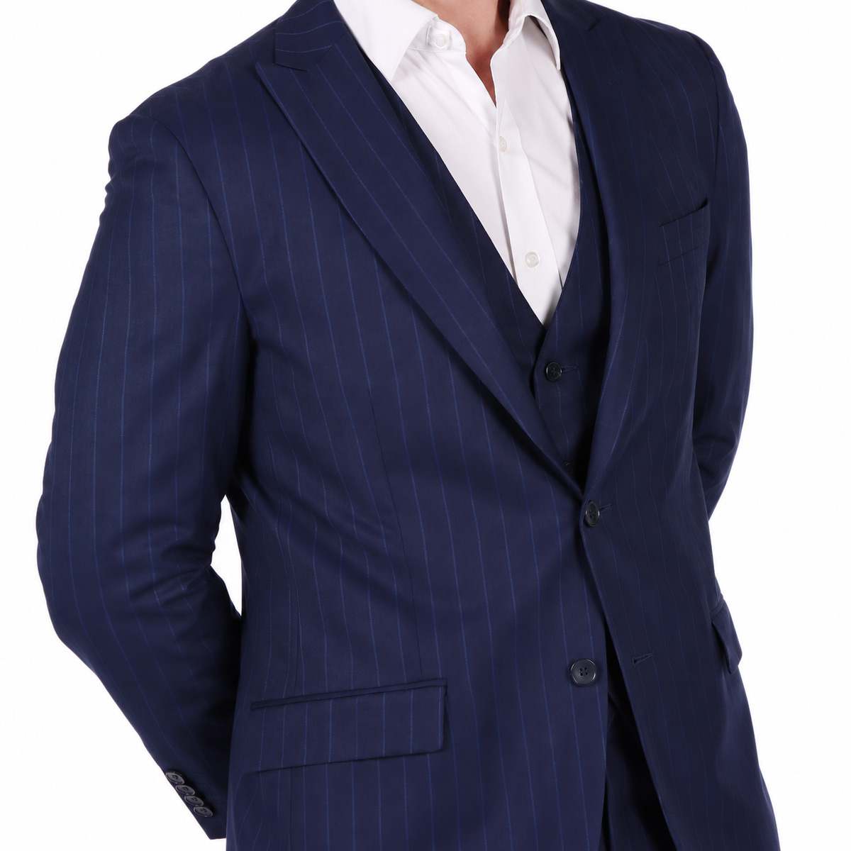 Saco Cl&aacute;sico Pinstripe De LMENTAL para Hombre image number null