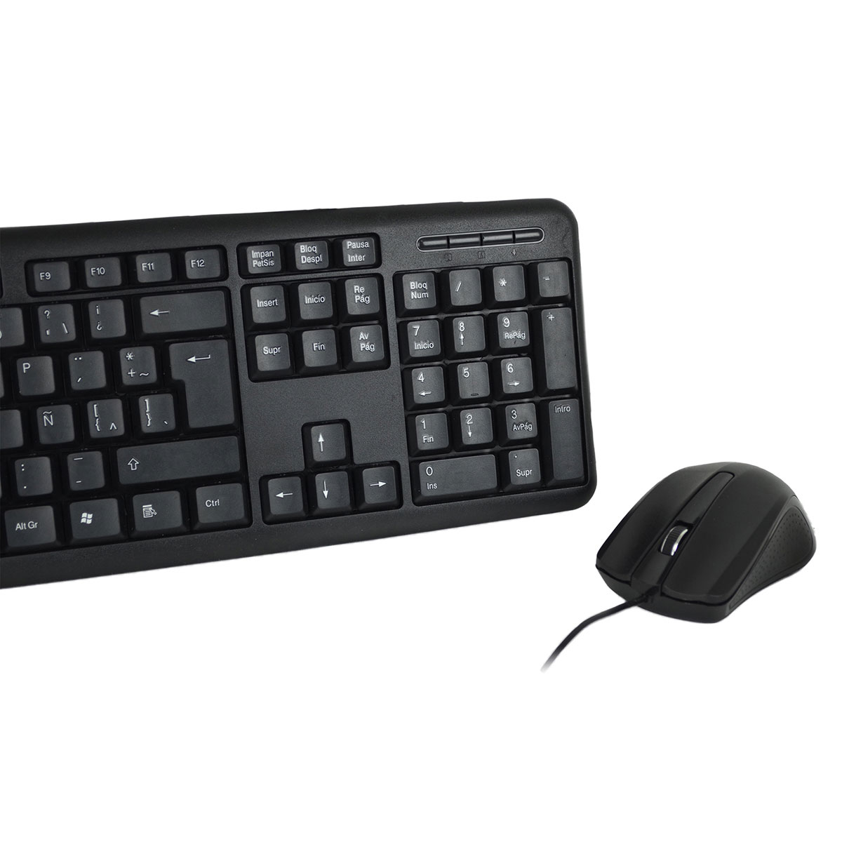 Paquete Teclado+ Mouse Al&aacute;mbrico Anti Derrames Perfect Choice image number null