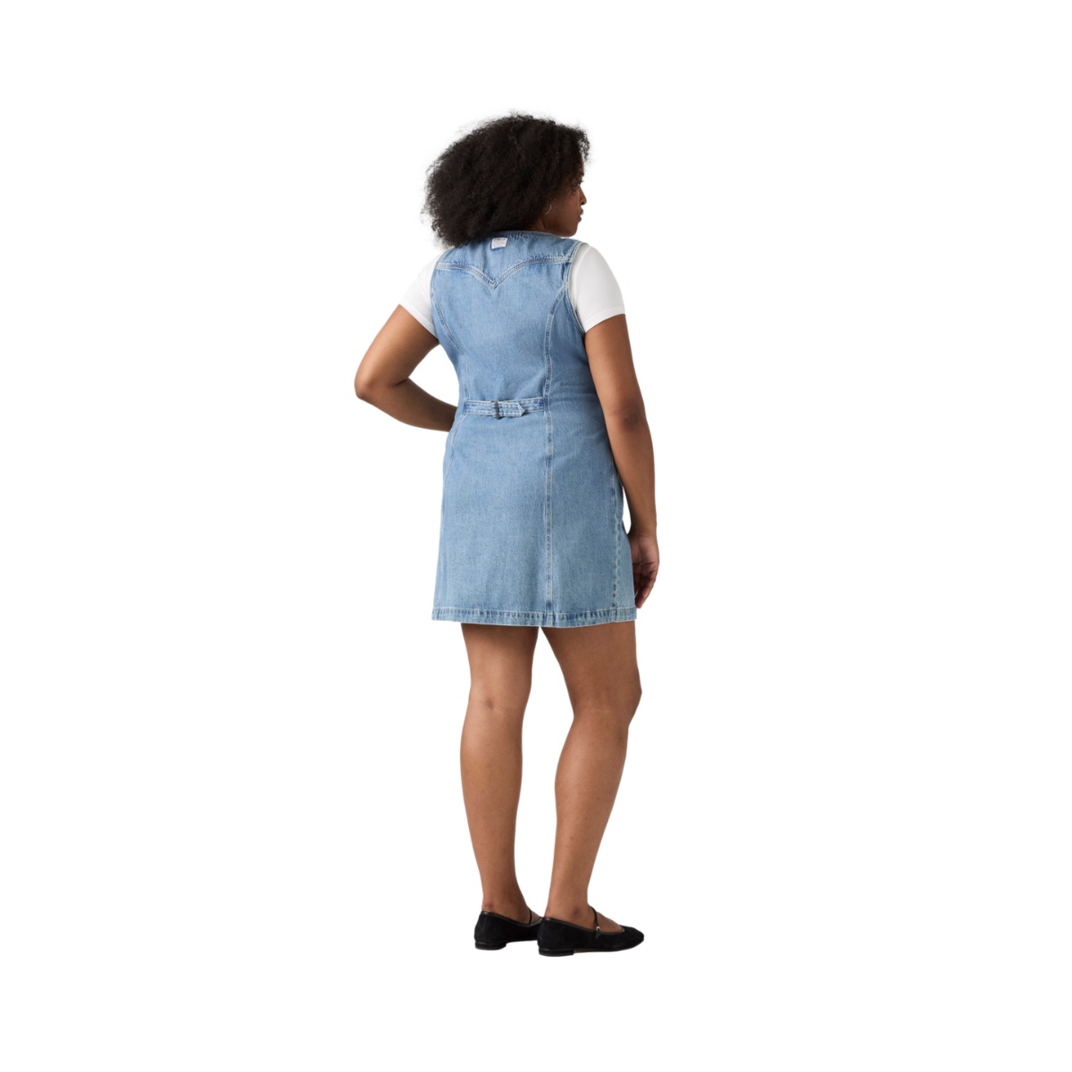 Vestido Cuello V Bot&oacute;n Levis Para Mujer Curvy image number null
