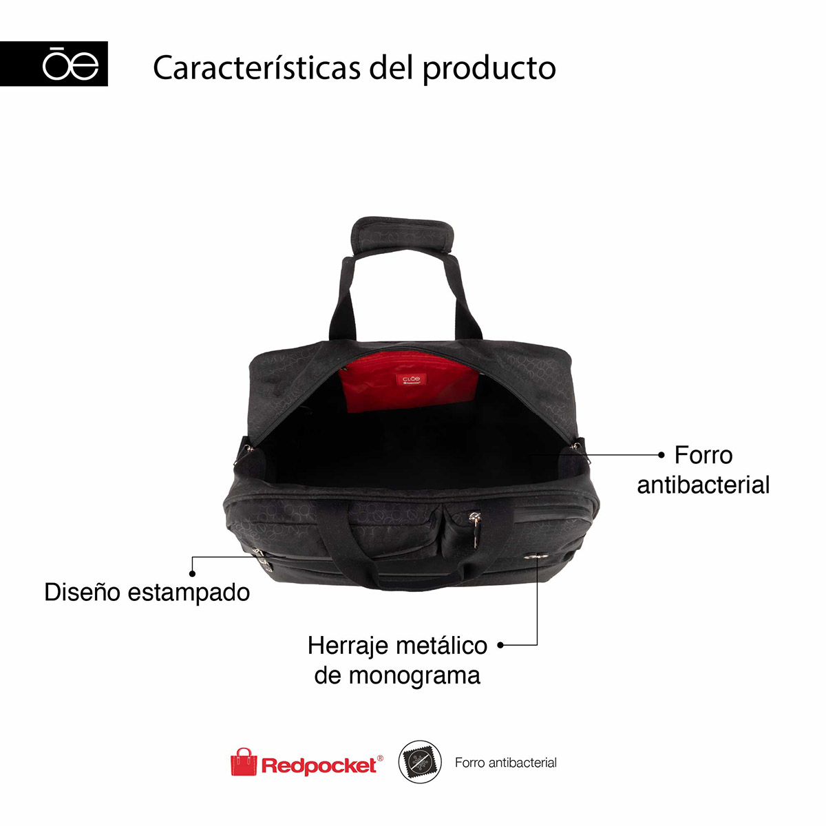 Duffle Bag SS Cloe Urket I Negro image number null