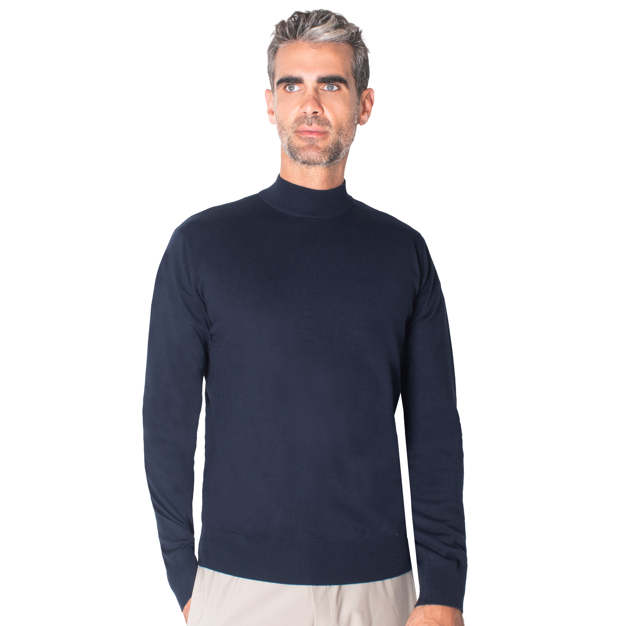 Su&eacute;ter Cuello Mock Generra Regular Fit para Hombre image number null