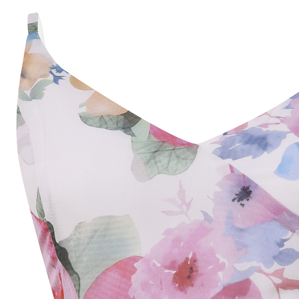 Vestido Maxi Floral de Tirantes con Vuelo para Mujer Elle image number null