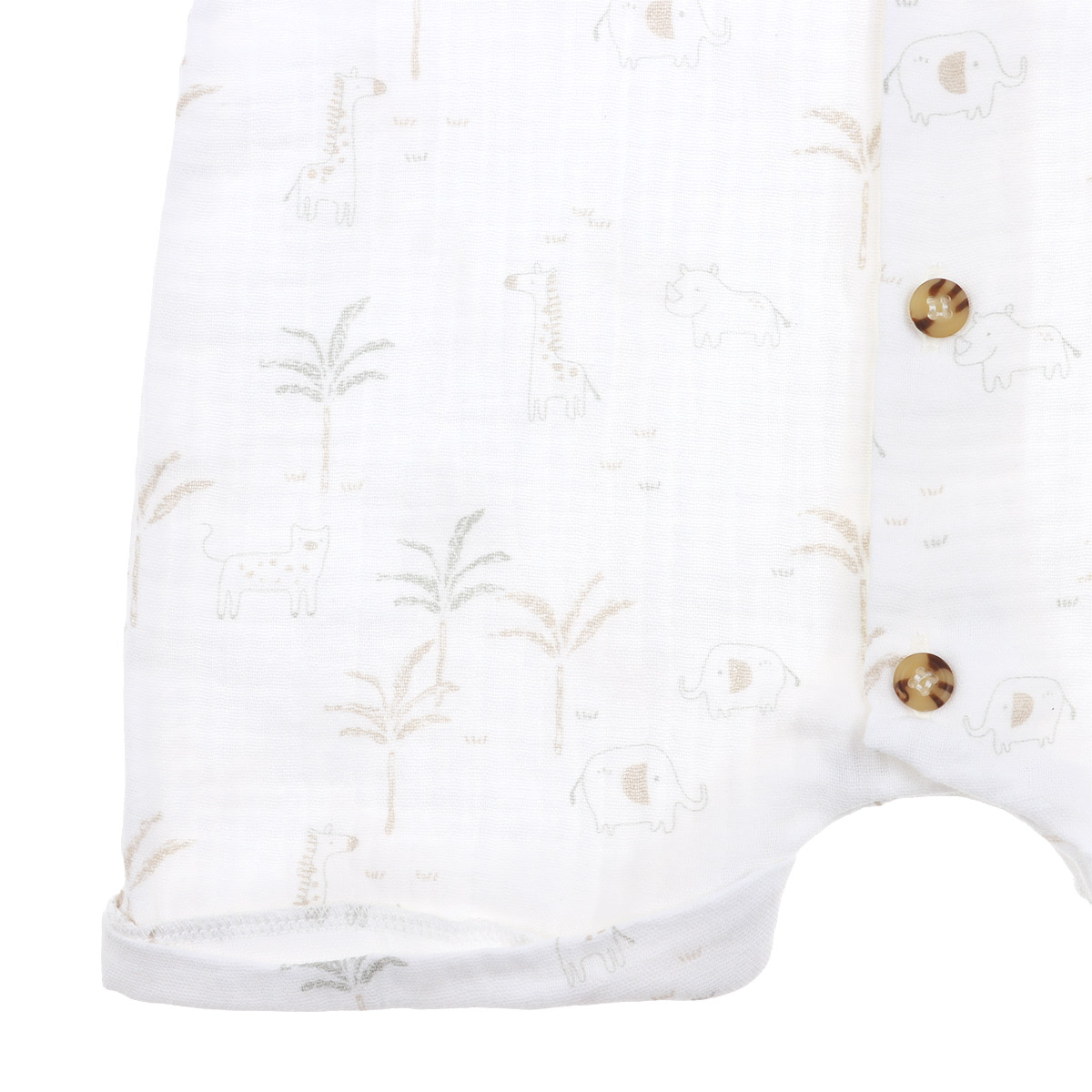 Romper Estampado Safari 100% Algod&oacute;n Carosello Beb&eacute; Ni&ntilde;o image number null