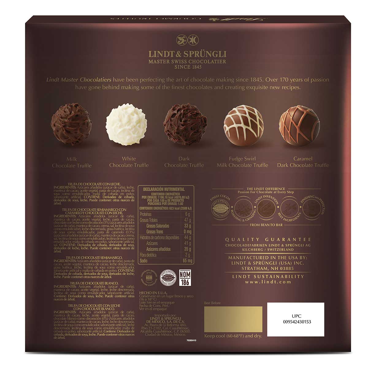 Lindt Gourmet Truffles 192G Lindt image number null