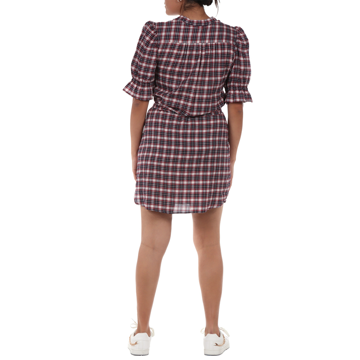 Vestido Camisero a Cuadros con Cintur&oacute;n Arqueology para Mujer image number null