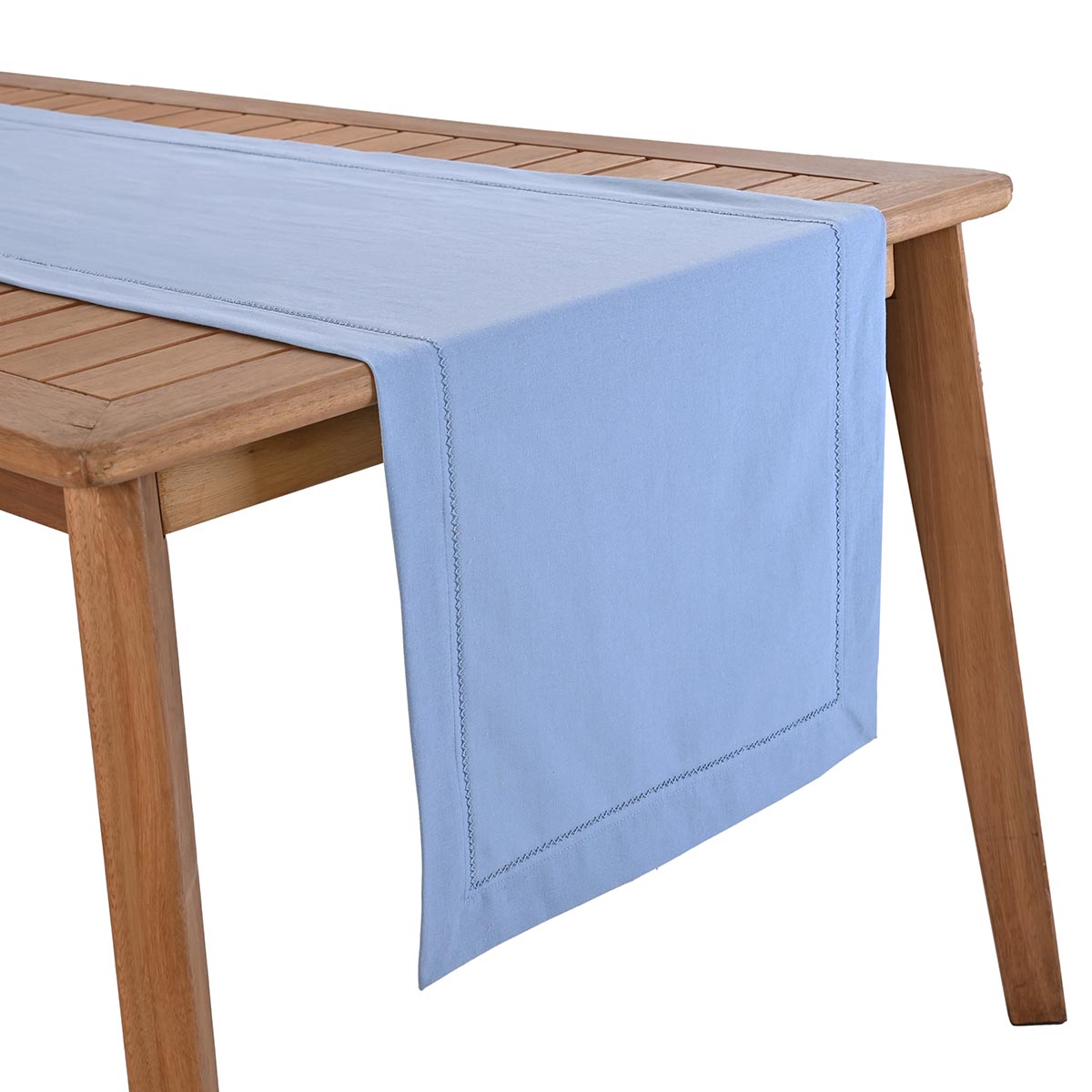 Camino de Mesa Vintage Home Rim Bordado Azul image number null